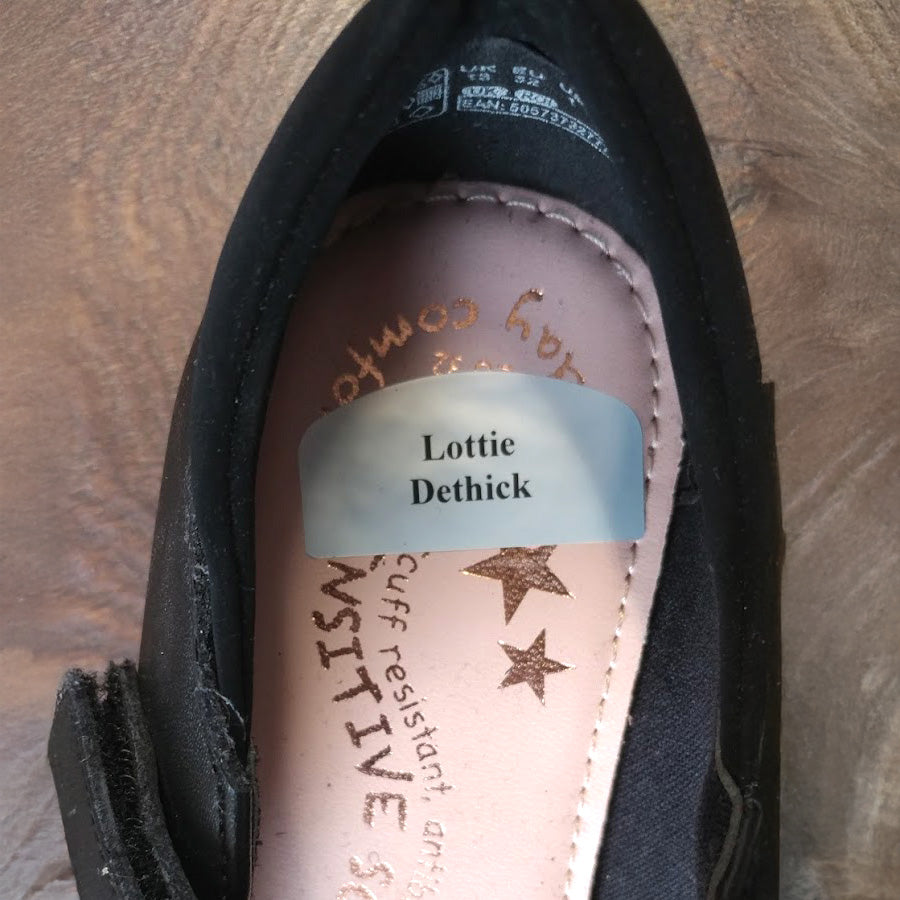 Shoe & Property Labels