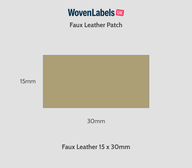 Rectangle Faux Leather Patches