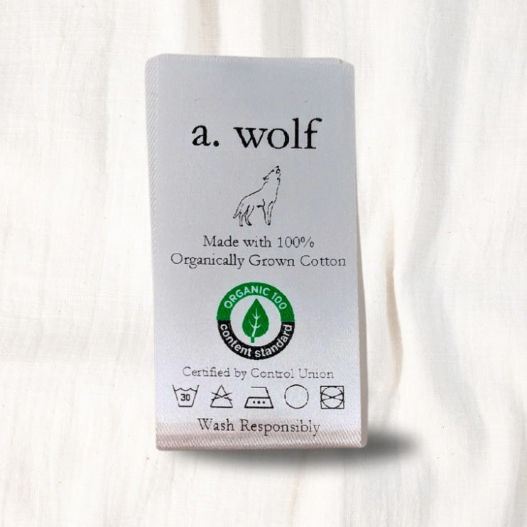 Center Fold Printed Satin Labels
