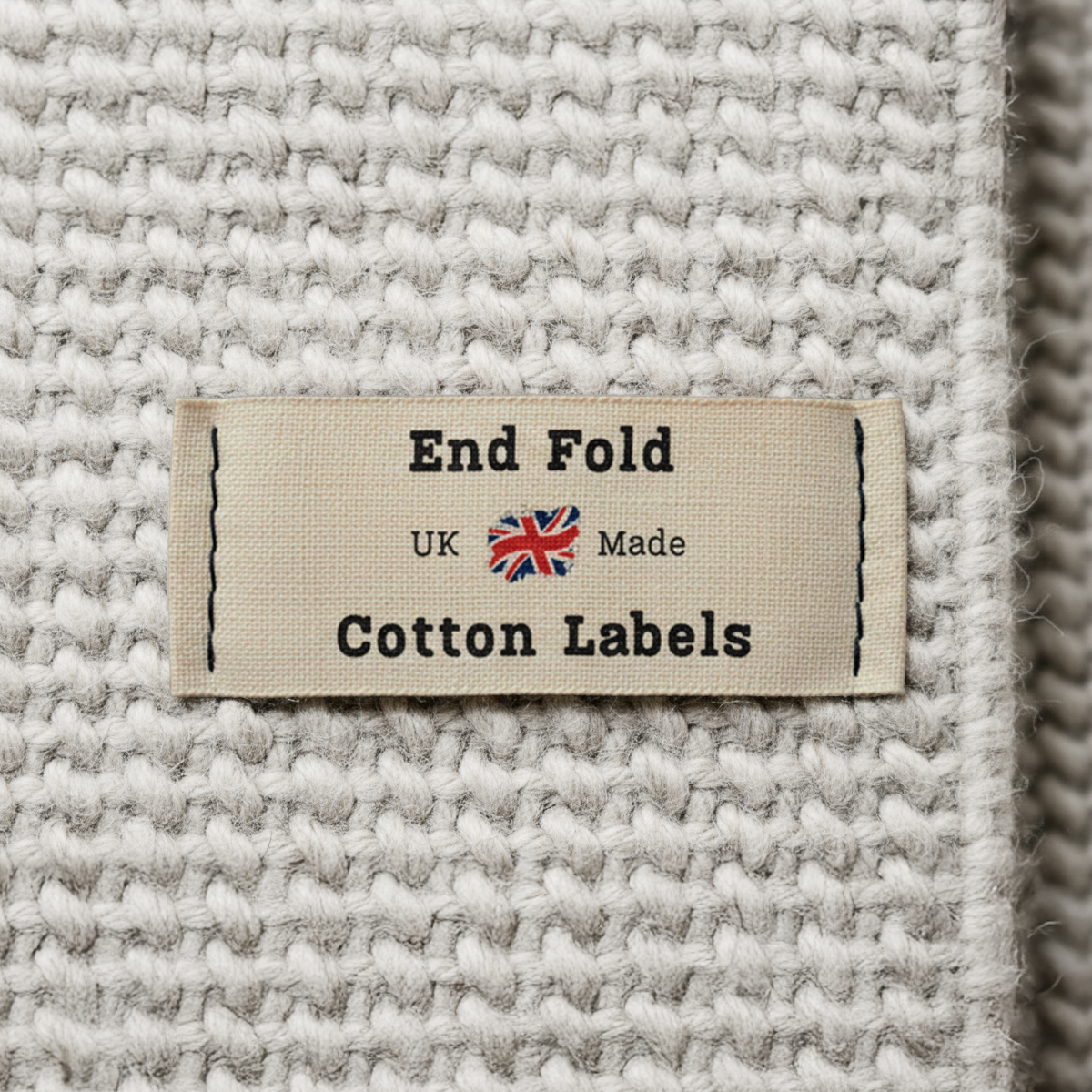 End Fold Cotton Labels