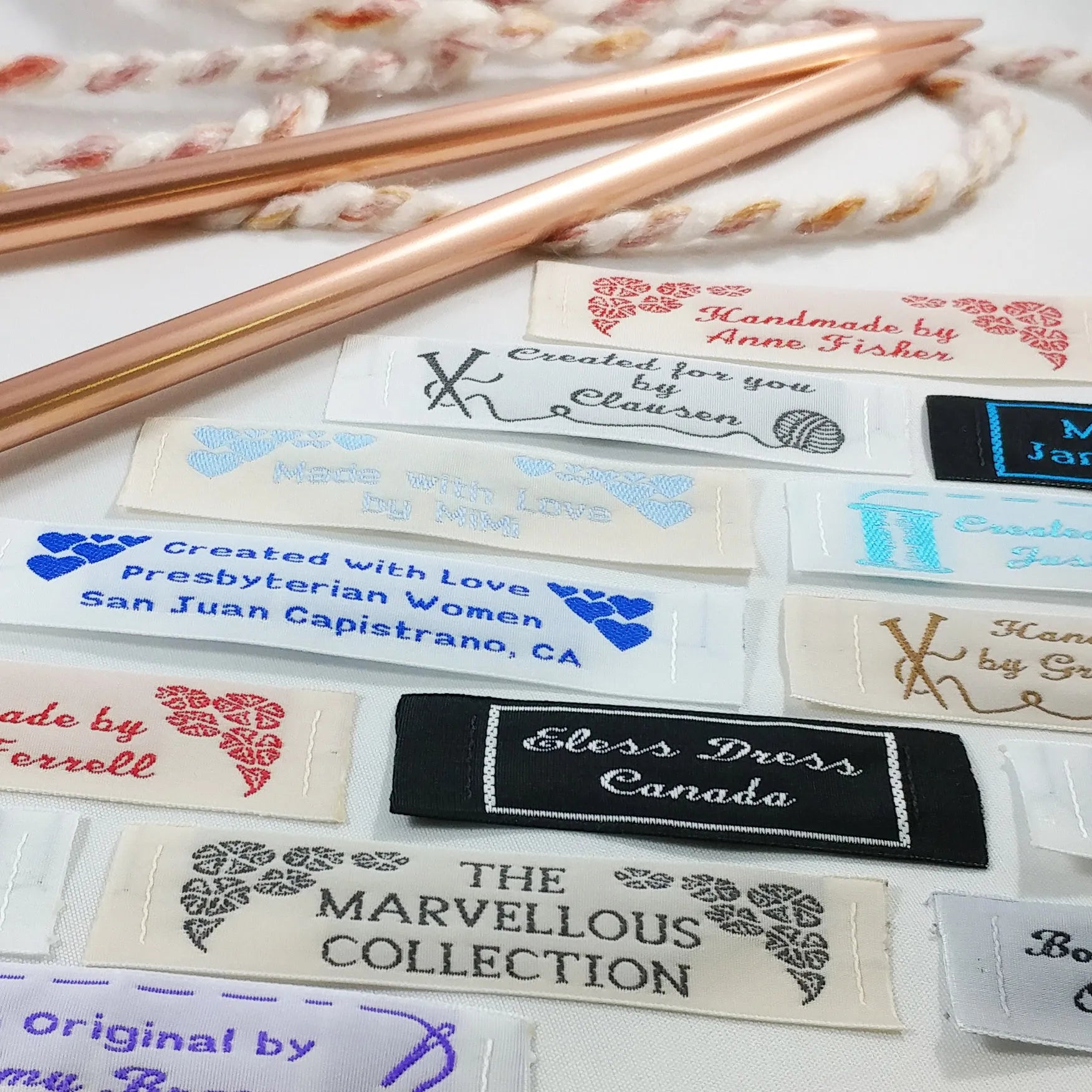 Typewritten Label Wide Woven Labels – Woven Labels UK