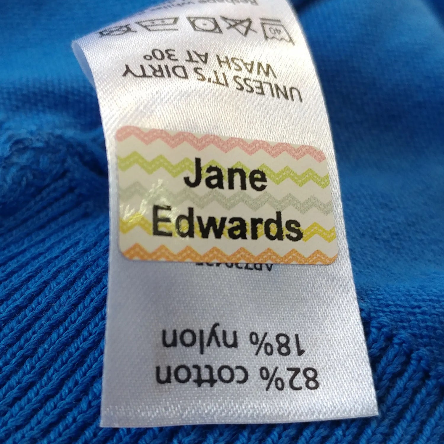 Funky Just-Stick Name Labels