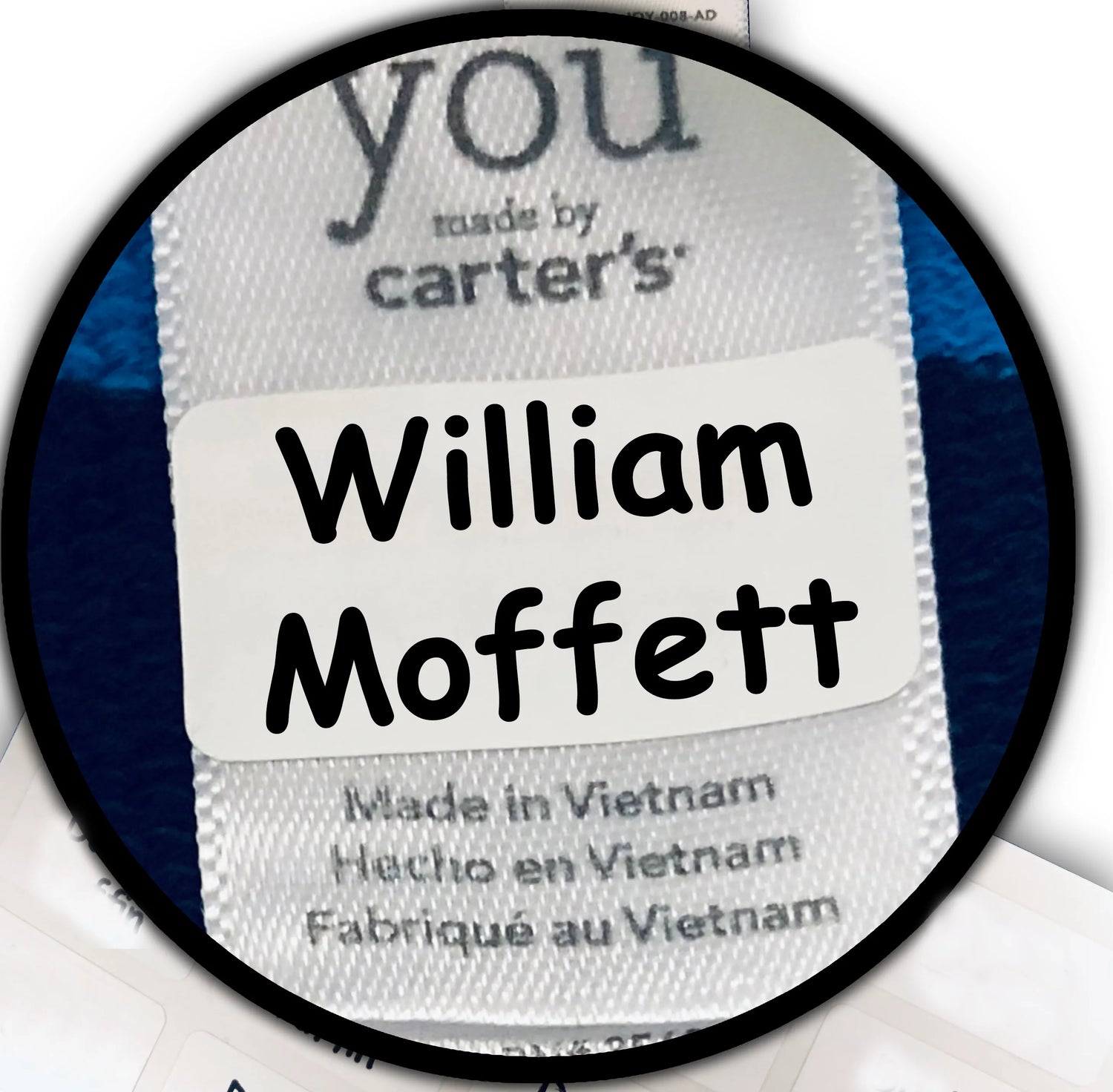 Washable Clothing Name Stickers