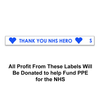 Thank You NHS Hero Woven Labels
