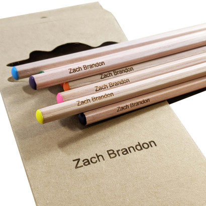 Personalised Wooden Colouring Pencils