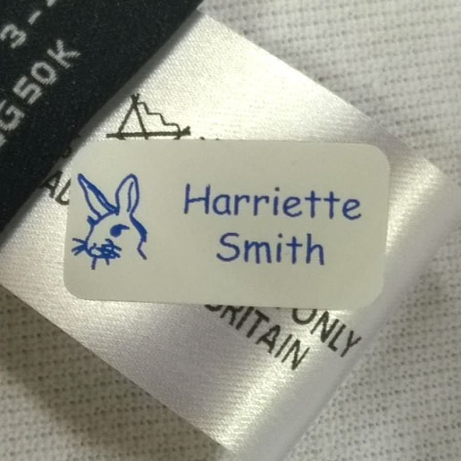 120 Stick-n-Wear™ Labels Personalized with Your Name! Stick on Clothing Labels 