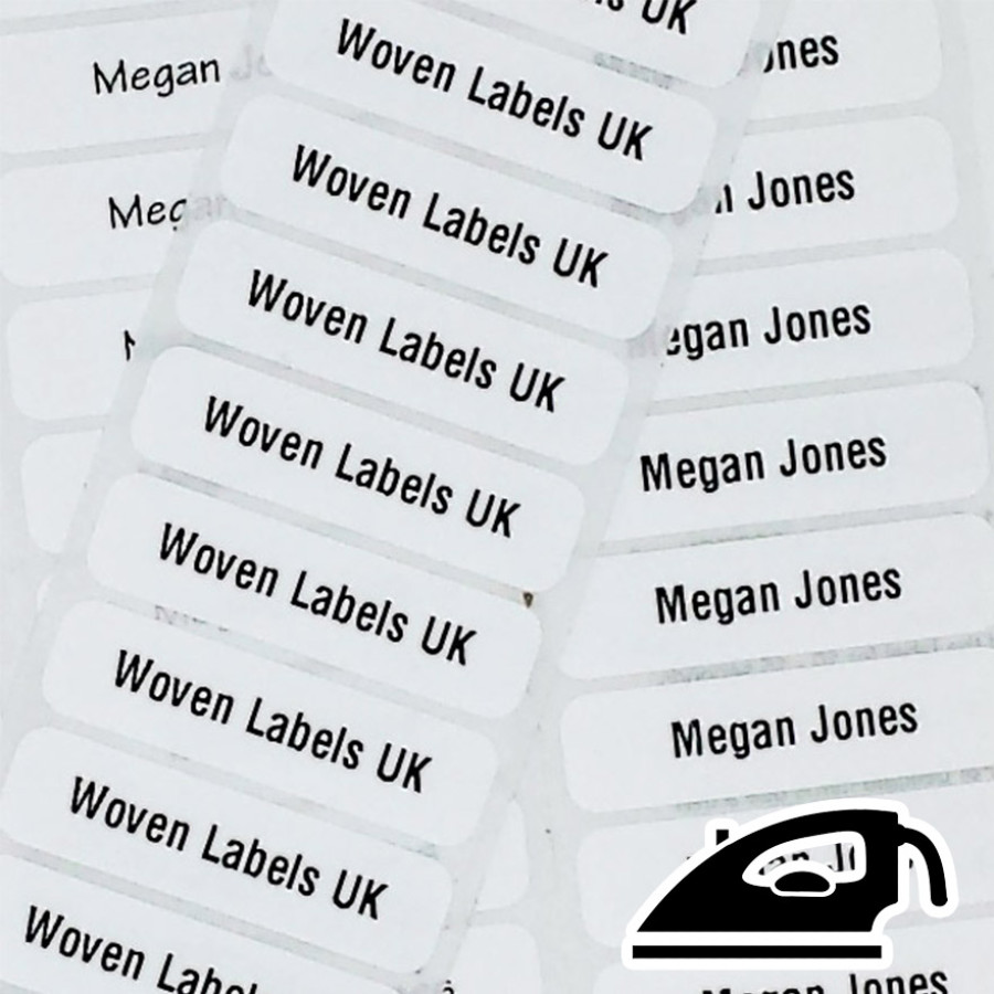 Printed Iron-on Labels - Woven Labels UK